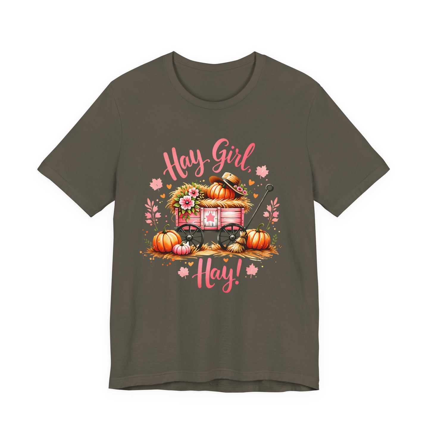 Hay Girl Hay T-Shirt Cute Fall Tee Autumn Fashion Halloween Thanksgiving Hay Girl Hay Shirt