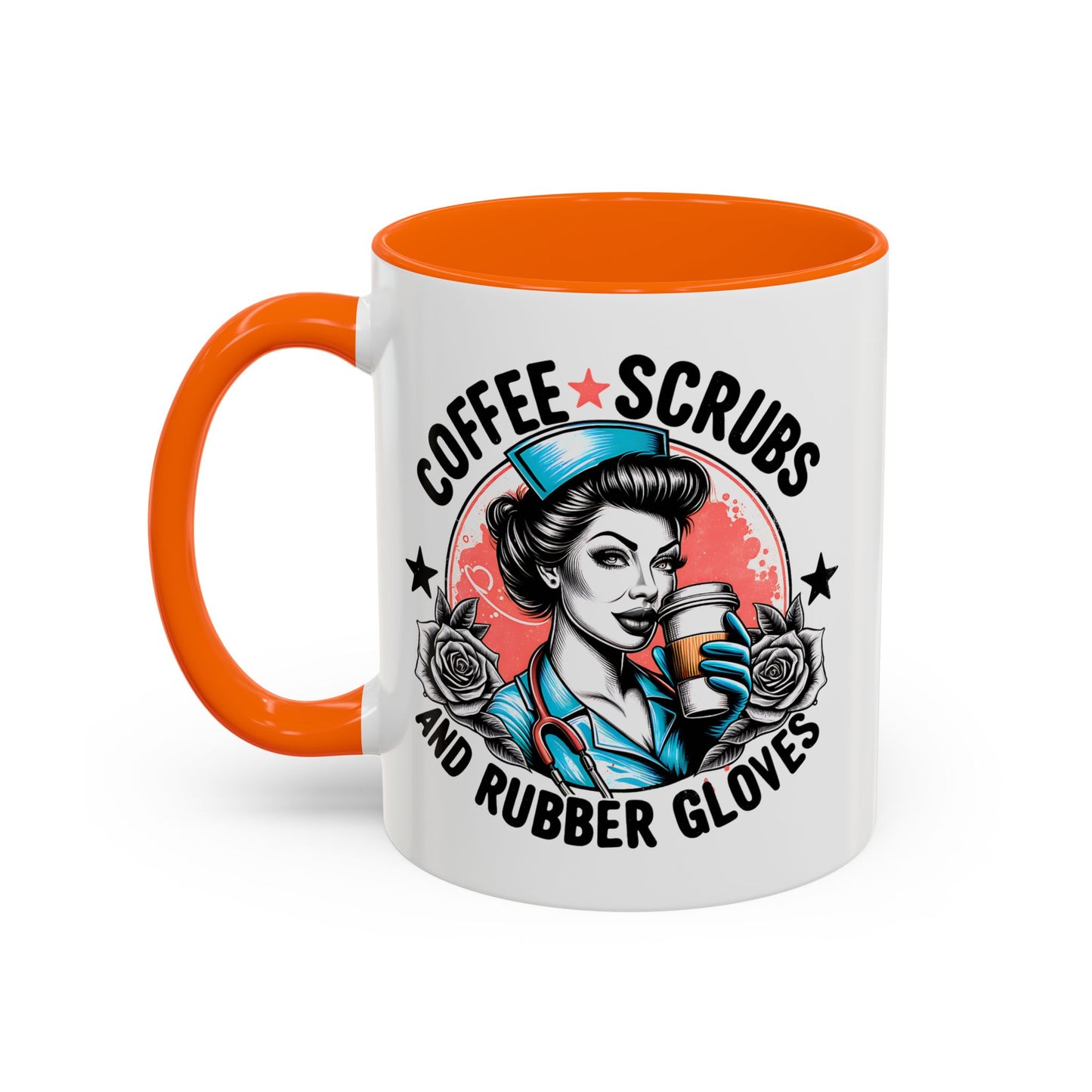 Coffee Lover's Accent Mug: Perfect for Nurses, Gifts for Healthcare Workers, Funny Medical Gifts, Kitchen Decor, Unique Coffee Mugs