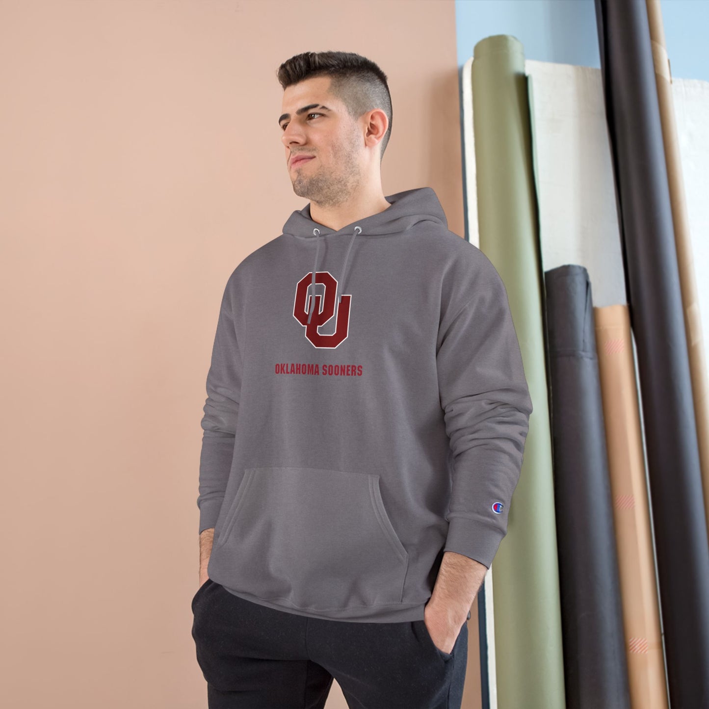 Oklahoma Sooners Champion Hoodie, College Sweatshirt, Game Day Apparel, Team Spirit Gear, Gift for Fans