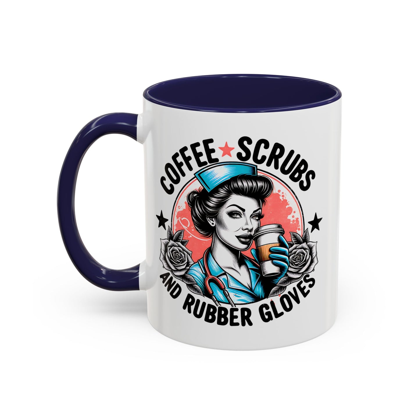 Coffee Lover's Accent Mug: Perfect for Nurses, Gifts for Healthcare Workers, Funny Medical Gifts, Kitchen Decor, Unique Coffee Mugs