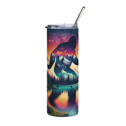 Bigfoot Colorful 20oz Stainless Steel Tumbler with Lid and Straw