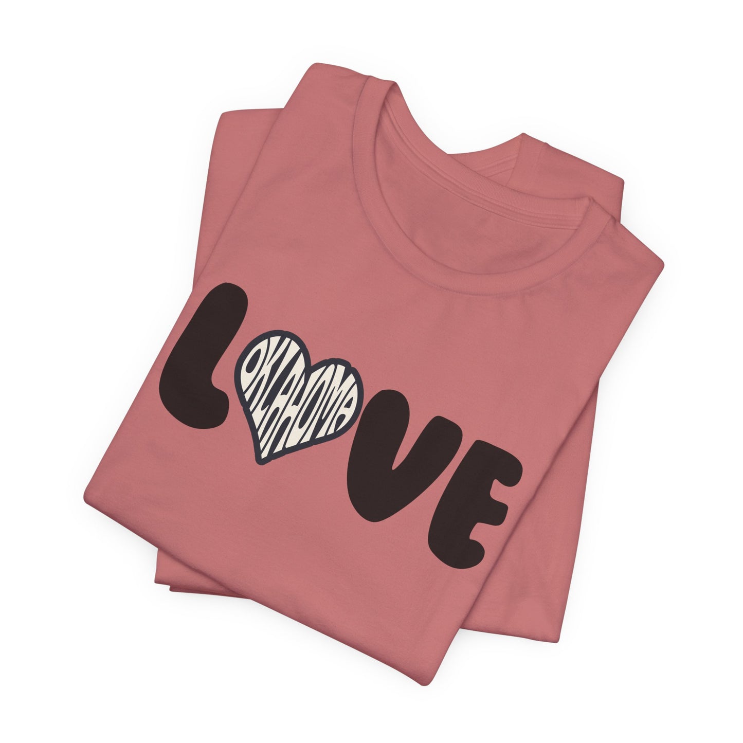 Oklahoma T-Shirt Graphic Casual Love Shirt, Gifts for Couples, Everyday Wear, Comfortable Fashion
