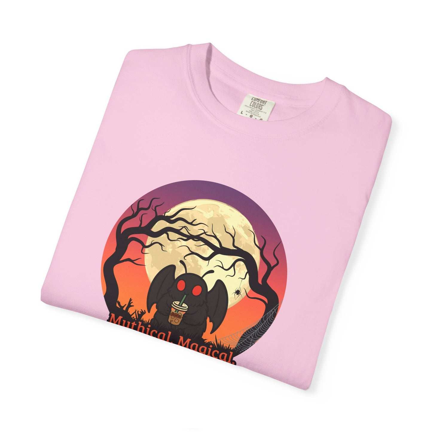 Mothman Vintage Graphic T-shirt Comfort Colors Cryptid Funny Tee for Halloween Paranormal Lover