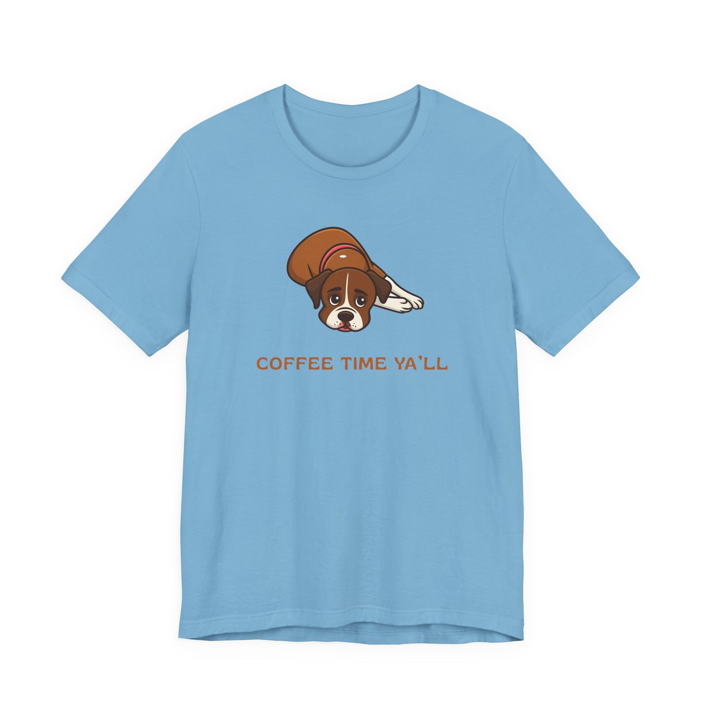 Boxer Dog Mom Gift for Her Boxer Dog Dad Funny T-Shirt Gift Coffee Time Y'all