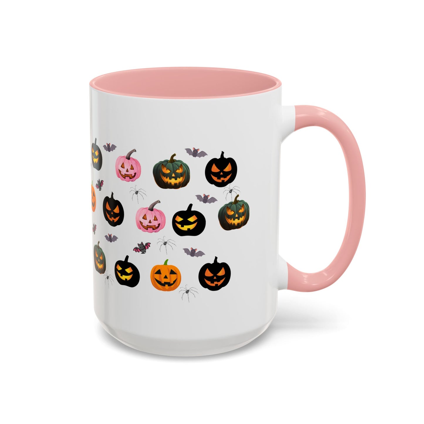 Spooky Pumpkin Accent Coffee Mug - Halloween Decor, Autumn Gift, Fall Kitchenware, Unique Coffee Cup, Trick or Treat