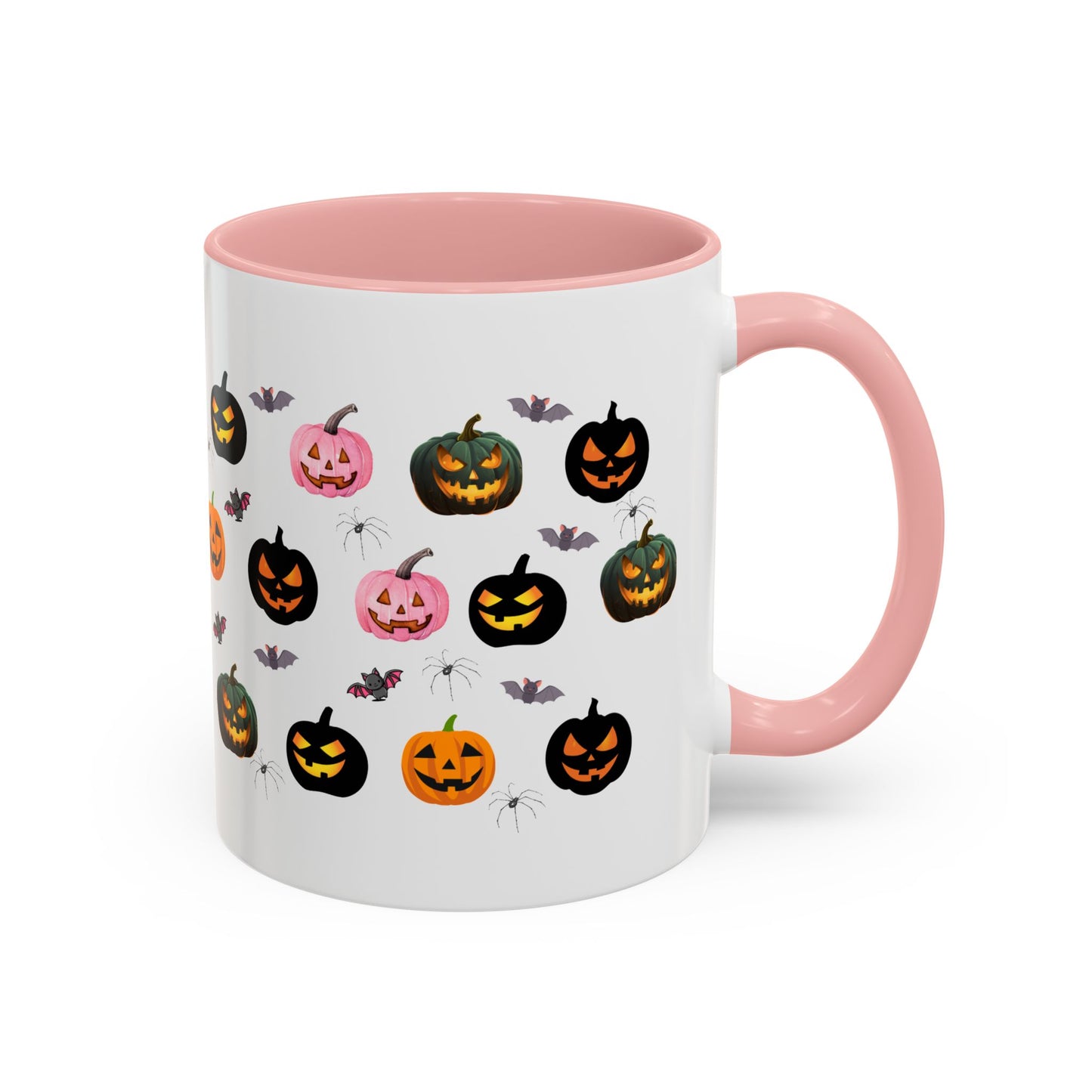 Spooky Pumpkin Accent Coffee Mug - Halloween Decor, Autumn Gift, Fall Kitchenware, Unique Coffee Cup, Trick or Treat