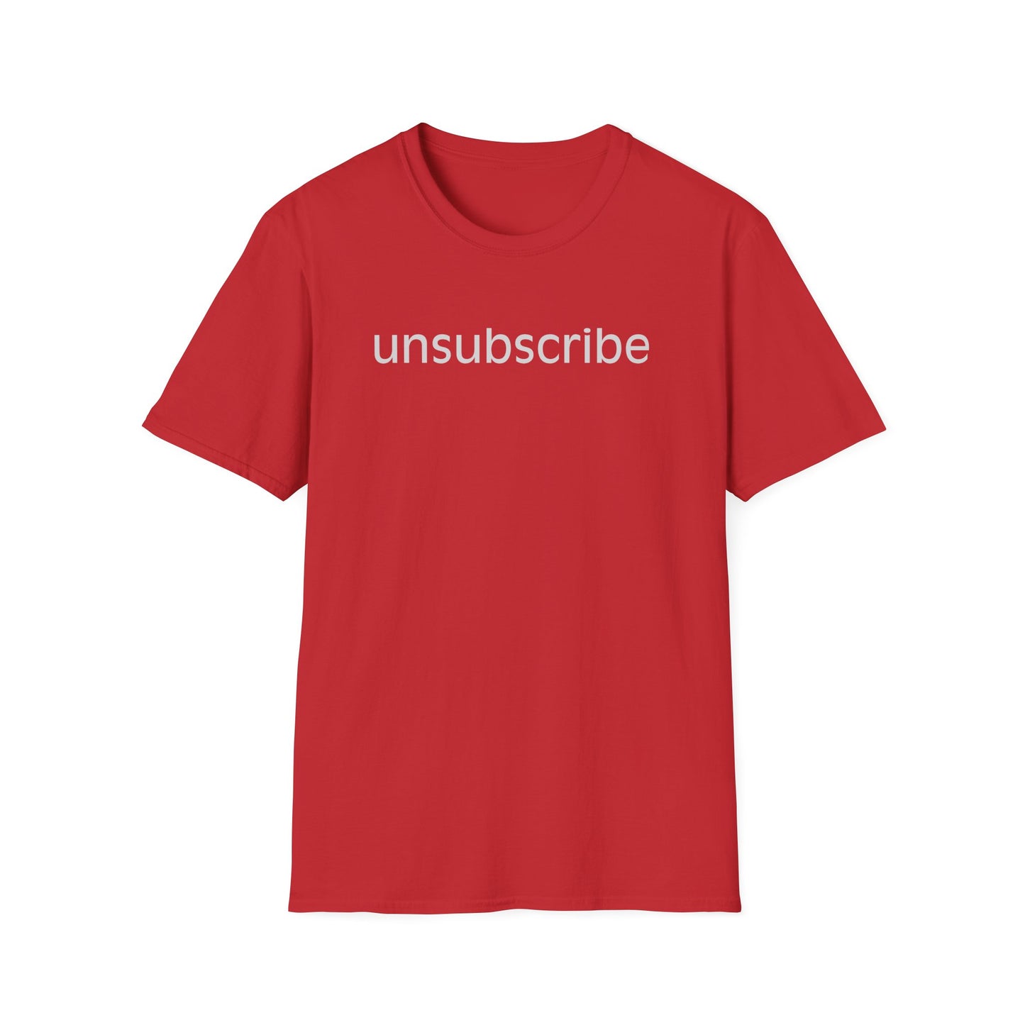 unsubscribe Minimal Text Tee