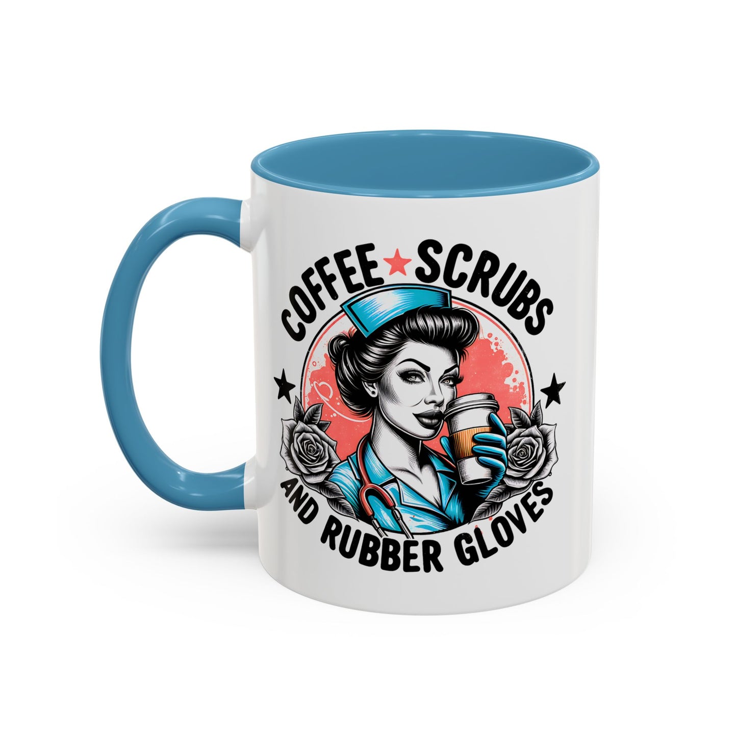 Coffee Lover's Accent Mug: Perfect for Nurses, Gifts for Healthcare Workers, Funny Medical Gifts, Kitchen Decor, Unique Coffee Mugs