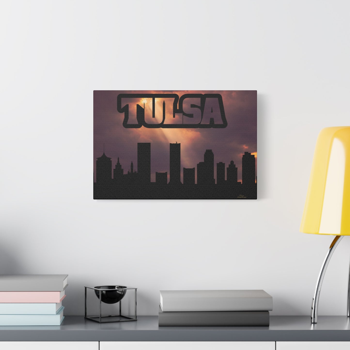Tulsa Skyline Canvas Wall Art, Modern Home Décor, Urban Art Print, Cityscape Decoration, Gift for Tulsa Lovers