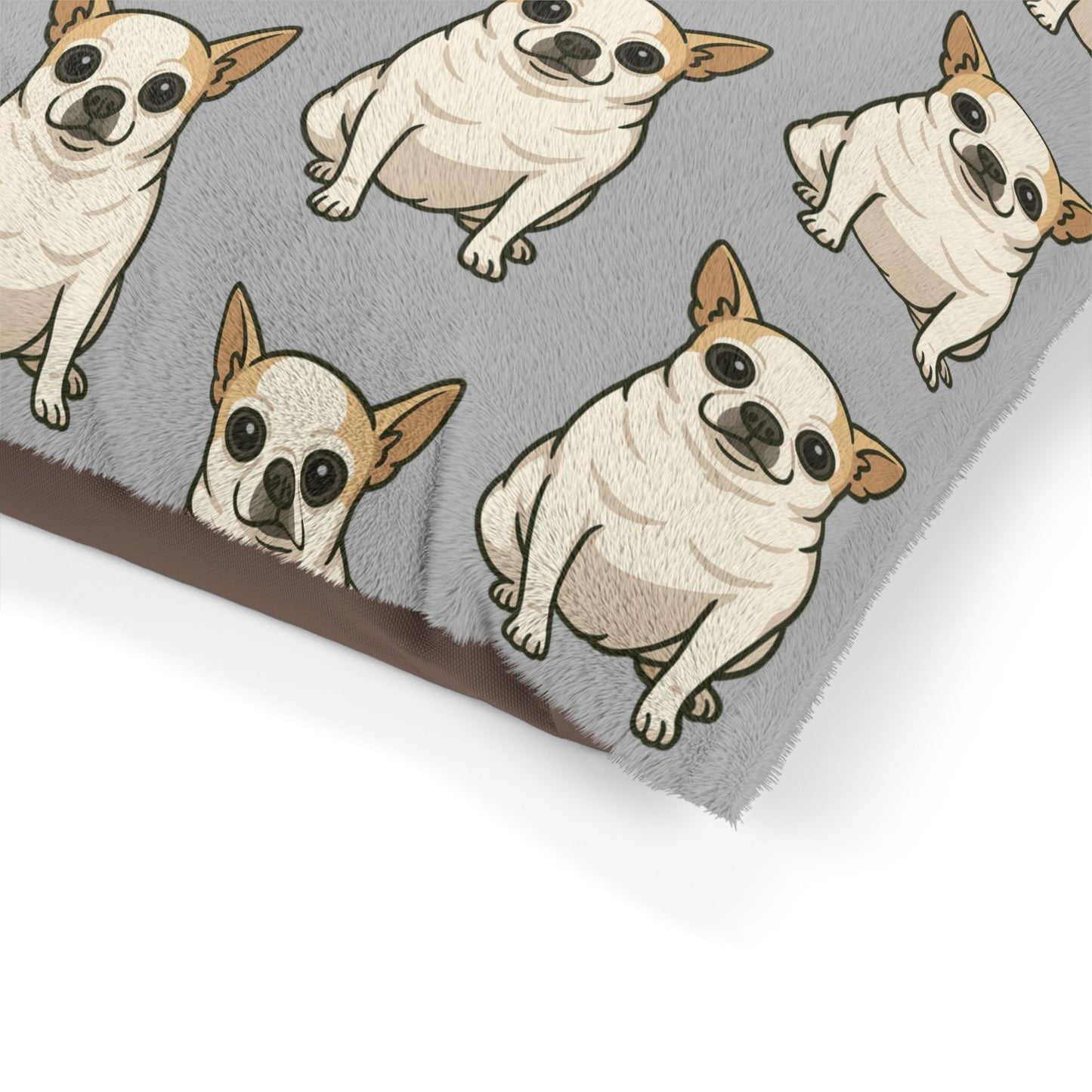 Chihuahua Print Pet Bed, Cozy Dog Bed, Gift for Dog Lovers, Cute Bed for Pets, Stylish Dog Pillow, Home Decor for Pet Owners