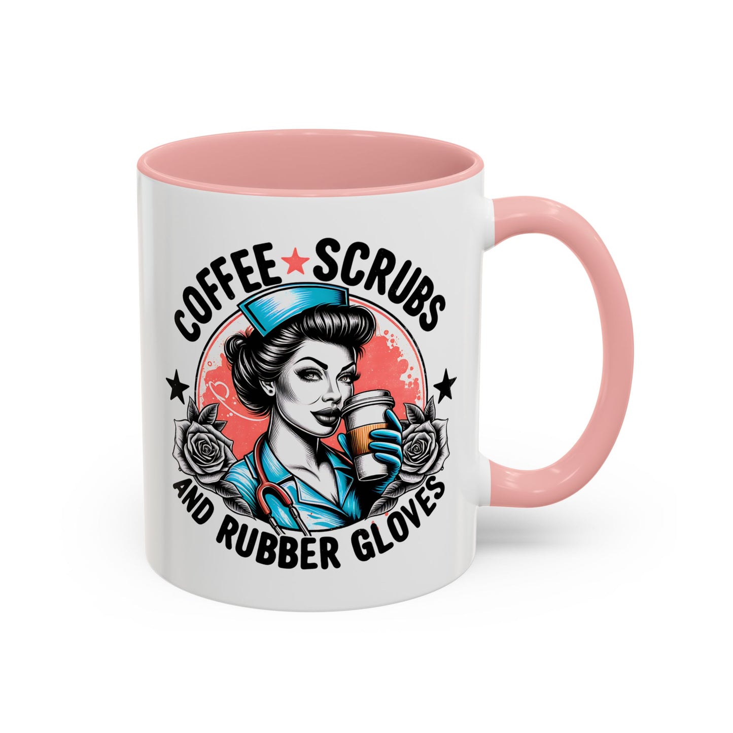 Coffee Lover's Accent Mug: Perfect for Nurses, Gifts for Healthcare Workers, Funny Medical Gifts, Kitchen Decor, Unique Coffee Mugs
