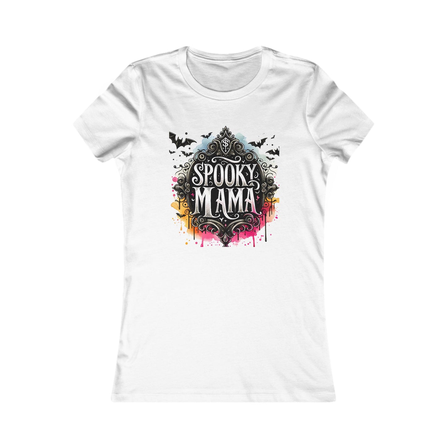Spooky Mama Soft Bella Canvas Halloween Tee, Women's Graphic T-Shirt, Cute Halloween Outfit, Halloween Gift, Fall Fashion, Spooky Season Style
