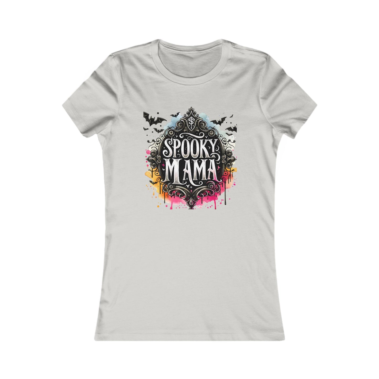 Spooky Mama Soft Bella Canvas Halloween Tee, Women's Graphic T-Shirt, Cute Halloween Outfit, Halloween Gift, Fall Fashion, Spooky Season Style
