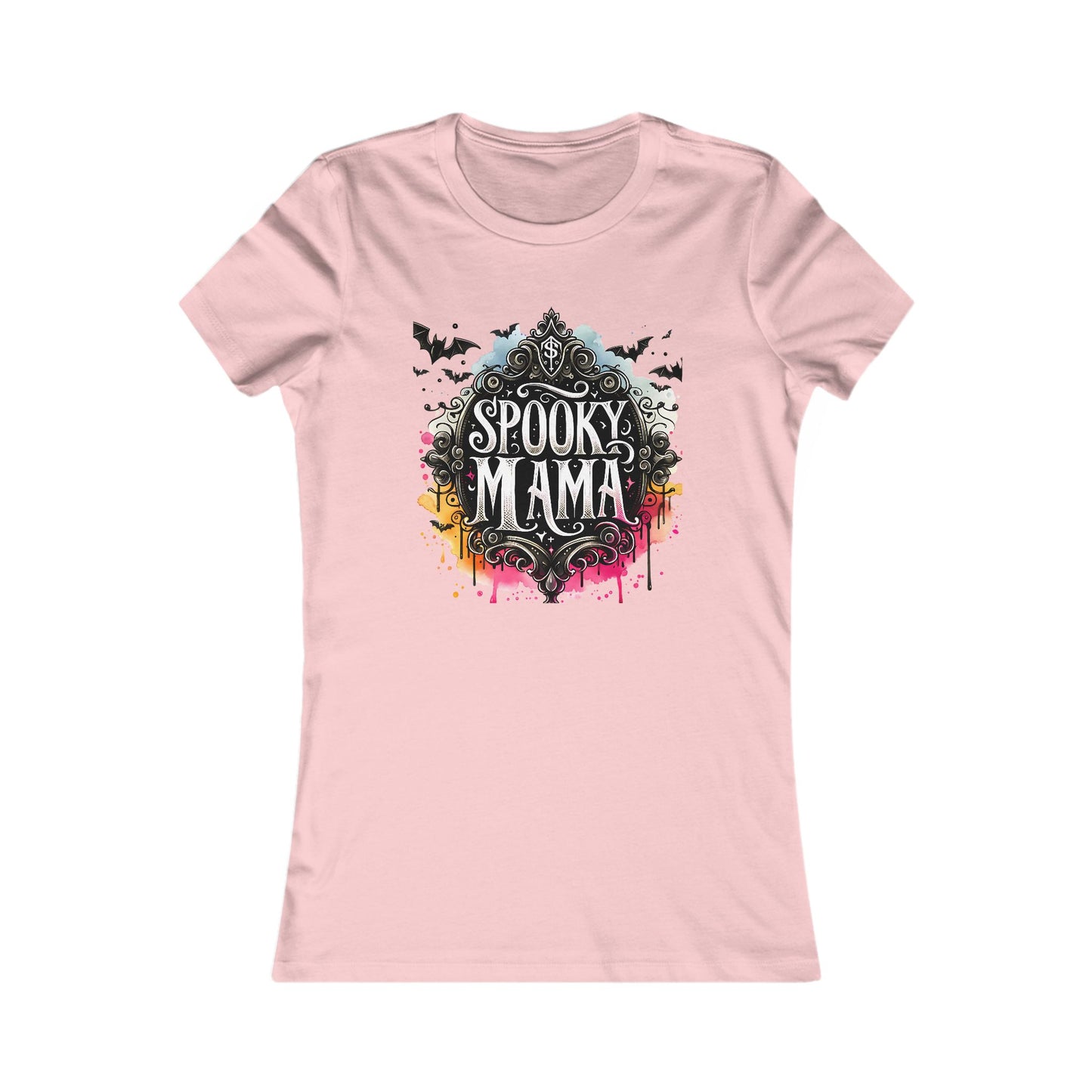 Spooky Mama Soft Bella Canvas Halloween Tee, Women's Graphic T-Shirt, Cute Halloween Outfit, Halloween Gift, Fall Fashion, Spooky Season Style