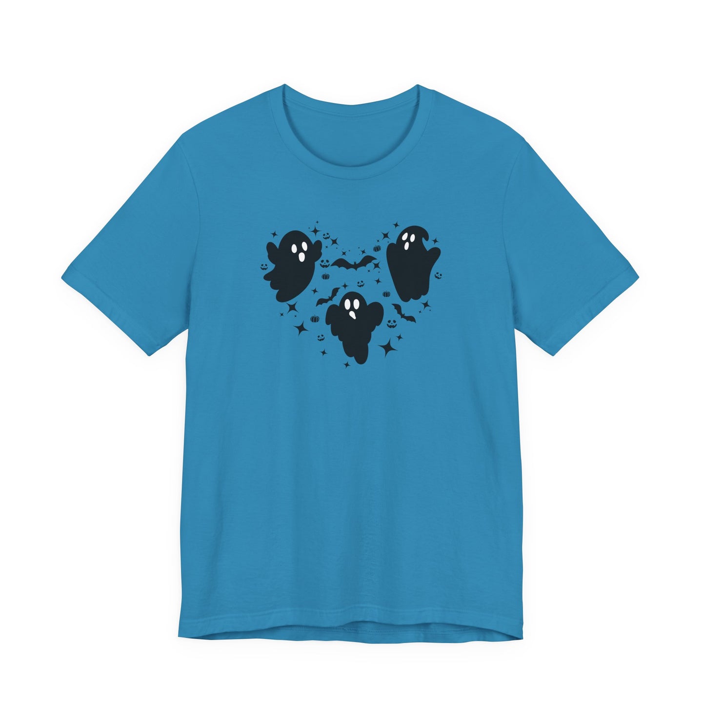 Halloween Ghost Heart Unisex Tee | Fun Halloween T-Shirt, Spooky Apparel, Ghost Lover Gift, Autumn Fashion, Casual Wear