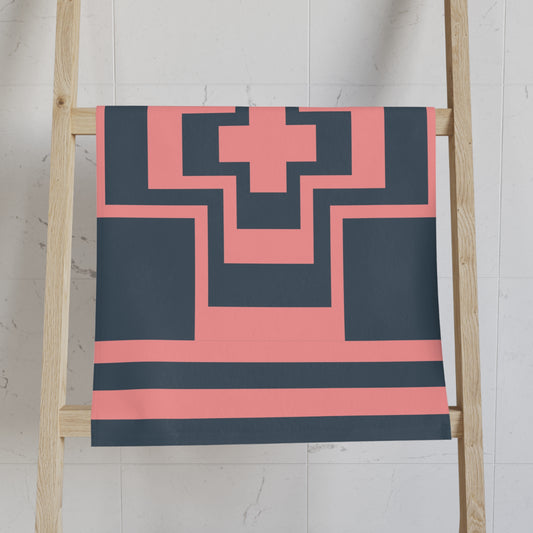 Modern Geometric Hand Towel - Chic Bathroom Decor