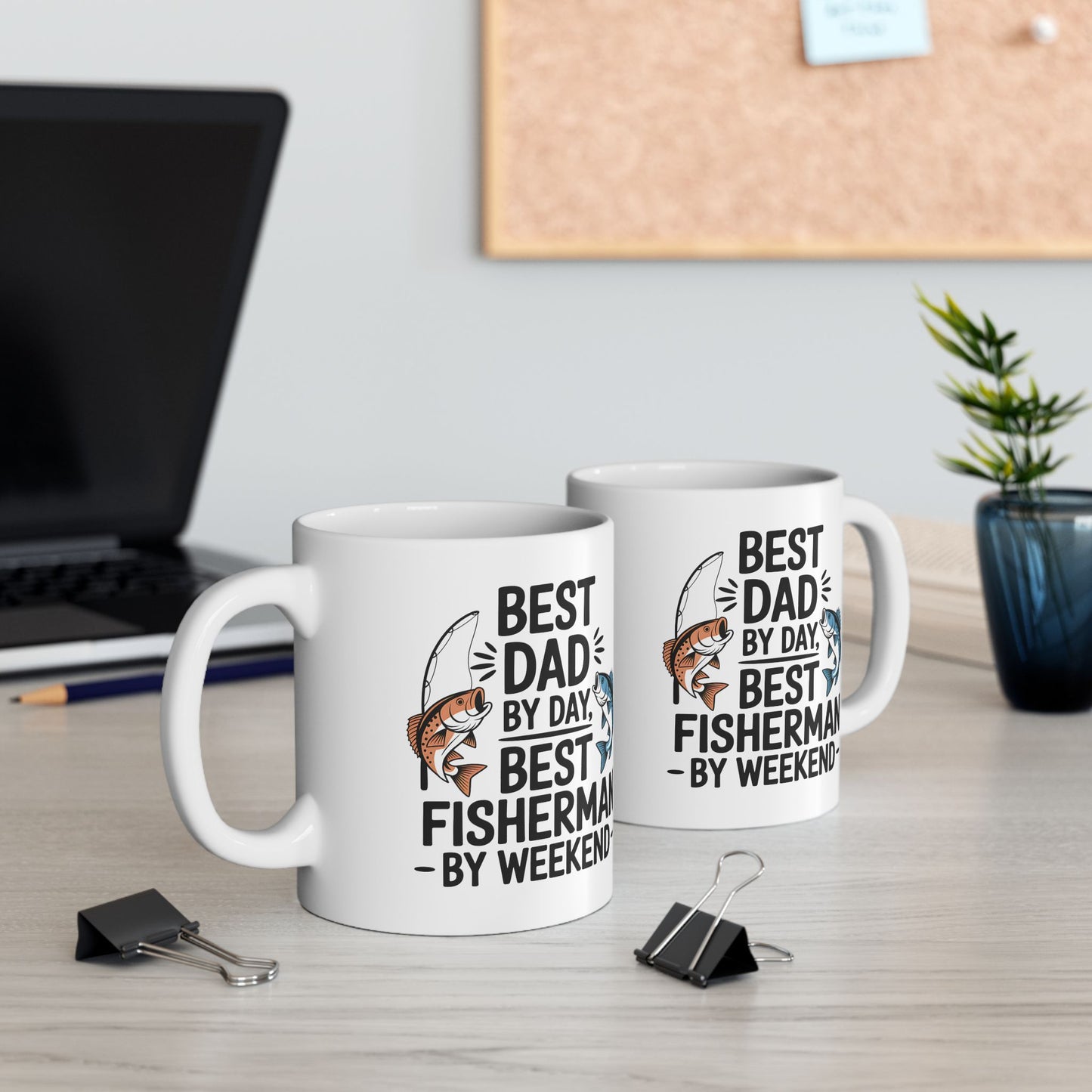 Best Dad Fisherman Mug 11 oz 15 oz Gift for Fisherman, Funny Fishing Quotes, Fisherman Gift, Coffee Mug for Dad Fathers Day Gift