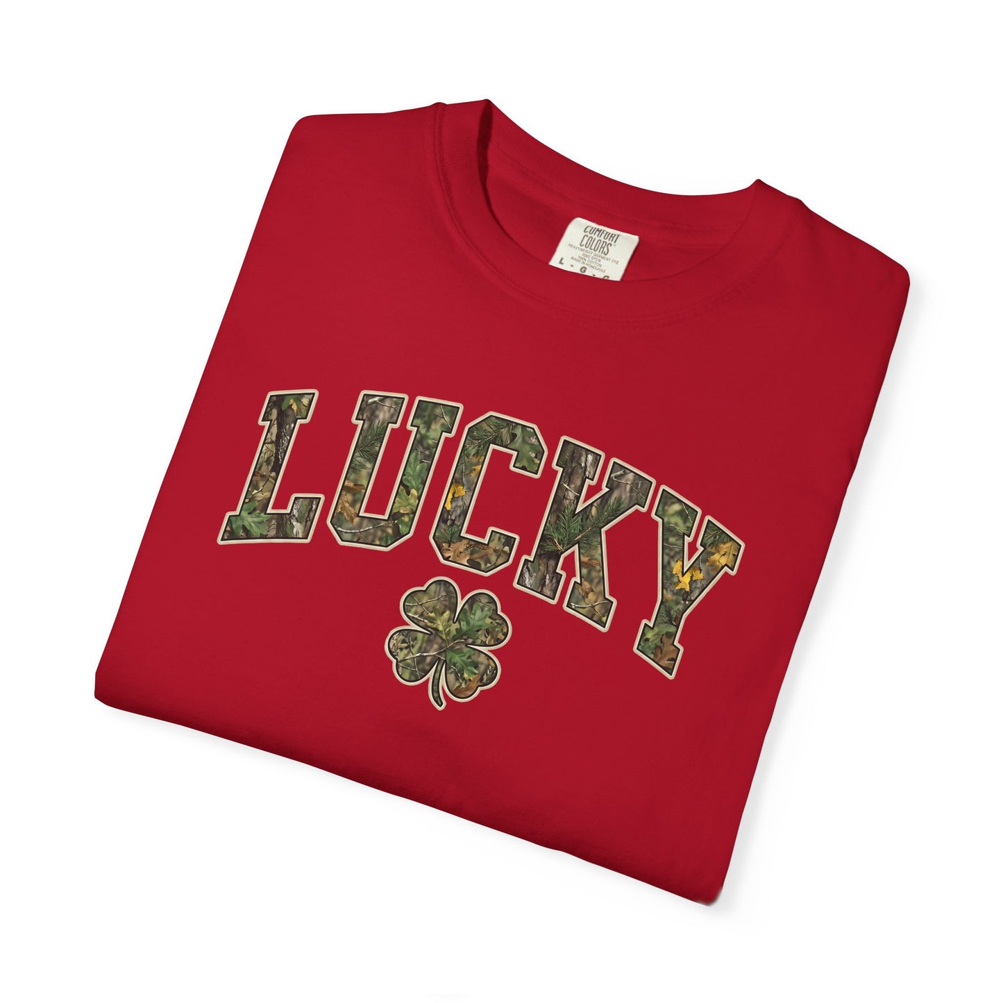 Lucky Shamrock T-Shirt — Camo Print St. Patrick's Day Tee