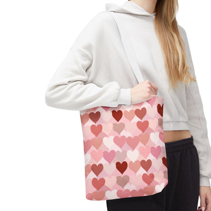 Pink Heart Everyday Tote Bag