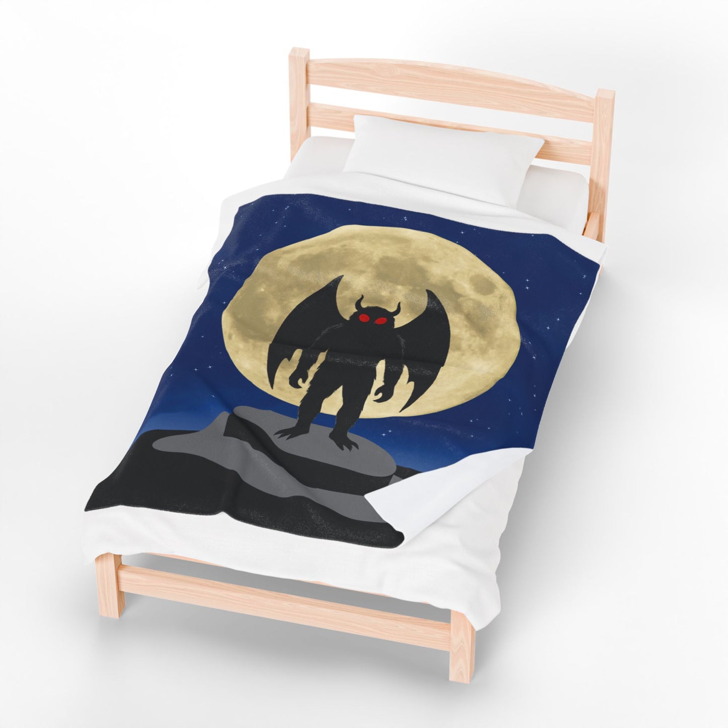 Mothman Velveteen Plush Blanket