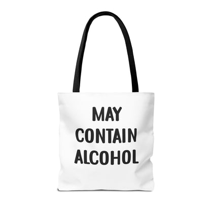 May Contain Alcohol Reusable Grocery & Beach Tote