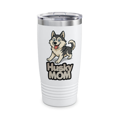 Husky Mom Tumbler, 20oz Stainless Steel Travel Cup, Perfect Gift for Dog Moms, Pet Lover Mug, Unique Drinking Experience