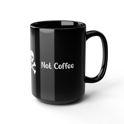 Gothic Coffee Mug, Skull Design, Not Coffee Lovers Gift, Halloween Decor, Uniquely Crafted Drinkware, Perfect for Home or Office