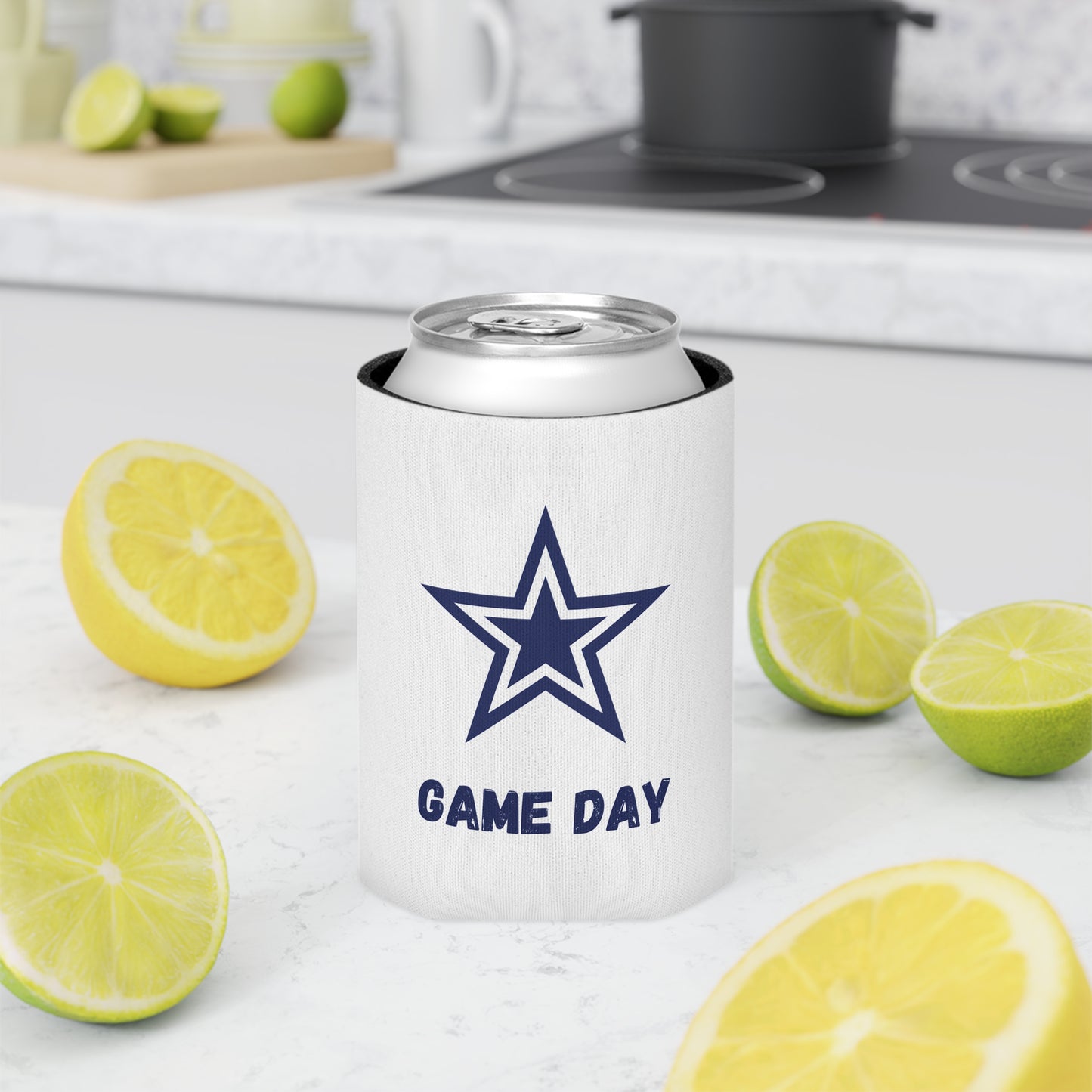 Dallas Koozie Game Day Can Cooler, Football Fan Gift, Party Beverage Cooler, Outdoor Event Accessory, Tailgate Essentials, Sports Celebration