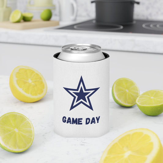 Dallas Koozie Game Day Can Cooler, Football Fan Gift, Party Beverage Cooler, Outdoor Event Accessory, Tailgate Essentials, Sports Celebration