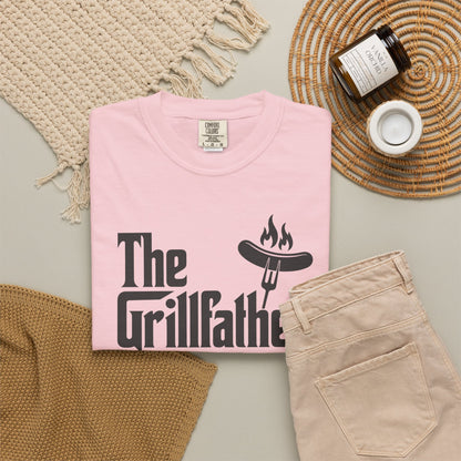 The Grillfather T-Shirt – Funny BBQ Dad Grillmaster Tee