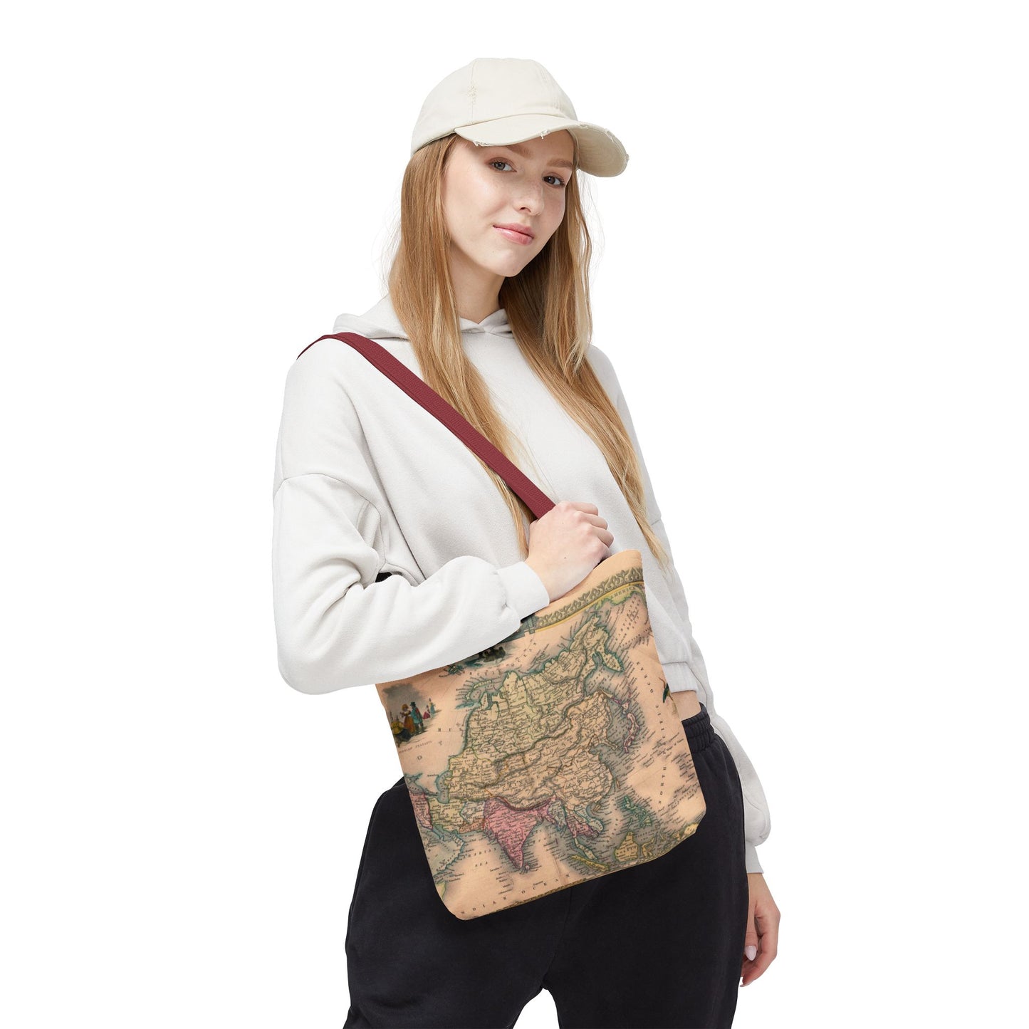 Vintage Map of Asia Tote Bag 3 Sizes