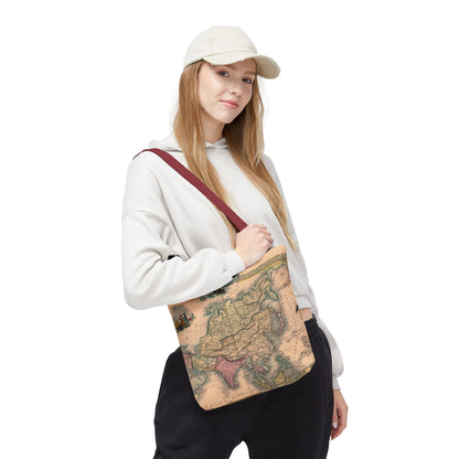 Vintage Map of Asia Tote Bag 3 Sizes