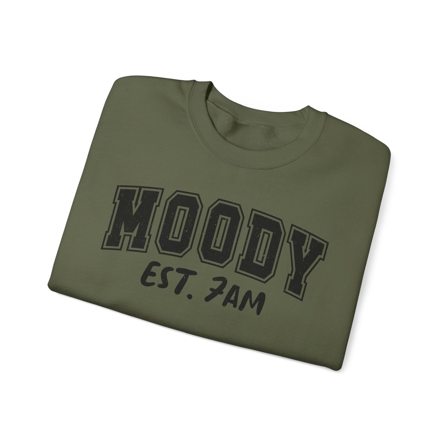 Moody Est. 7AM Crewneck Sweatshirt
