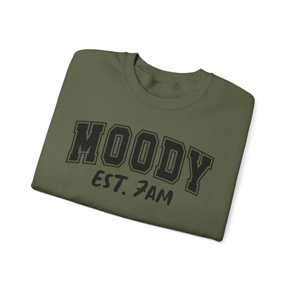 Moody Est. 7AM Crewneck Sweatshirt