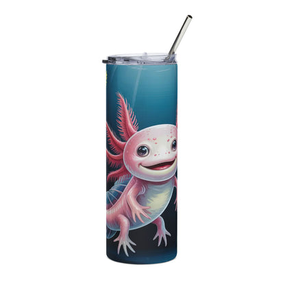 Whimsical Axolotl 20oz Stainless Steel Tumbler
