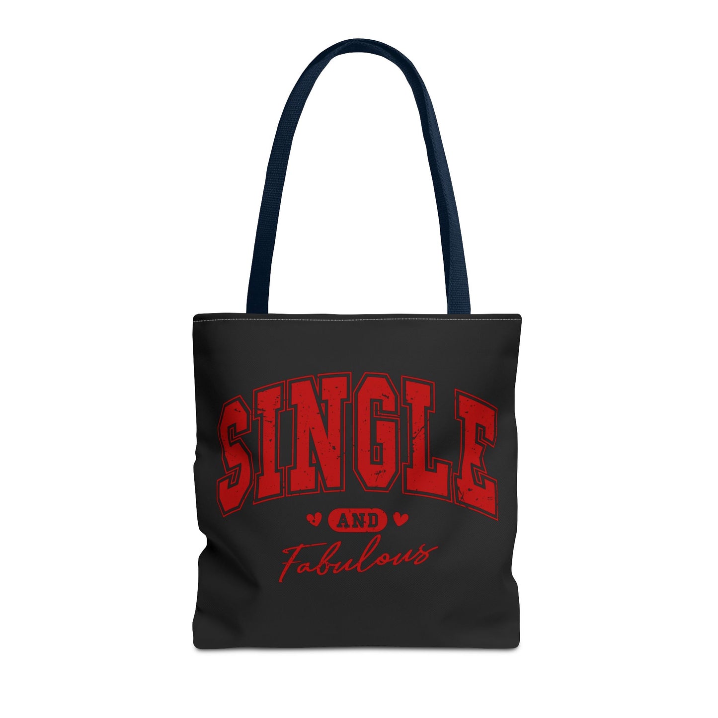 Single and Fabulous Black Canvas Tote 3 Sizes