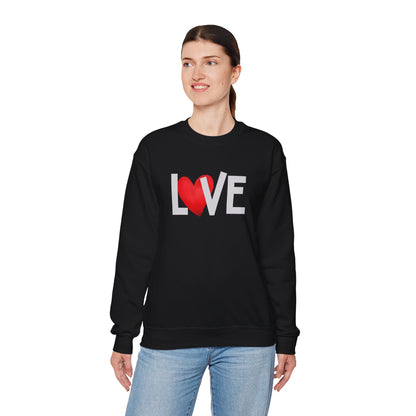 Love Heart Crewneck Sweatshirt