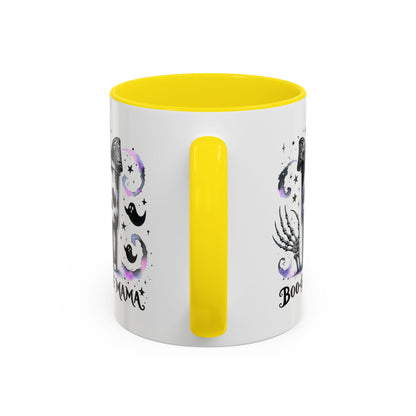 Boo-Gee Mama Spooky Halloween Coffee Mug, Boo-Gee Mama Drinkware, Cute Skeleton Mug, Witchy Gift for Moms, Unique Coffee Cup