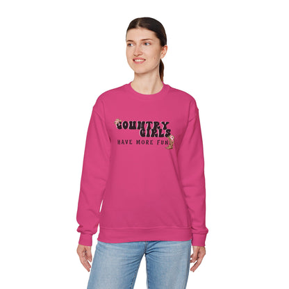 Country Girls Have More Fun Crewneck Sweatshirt