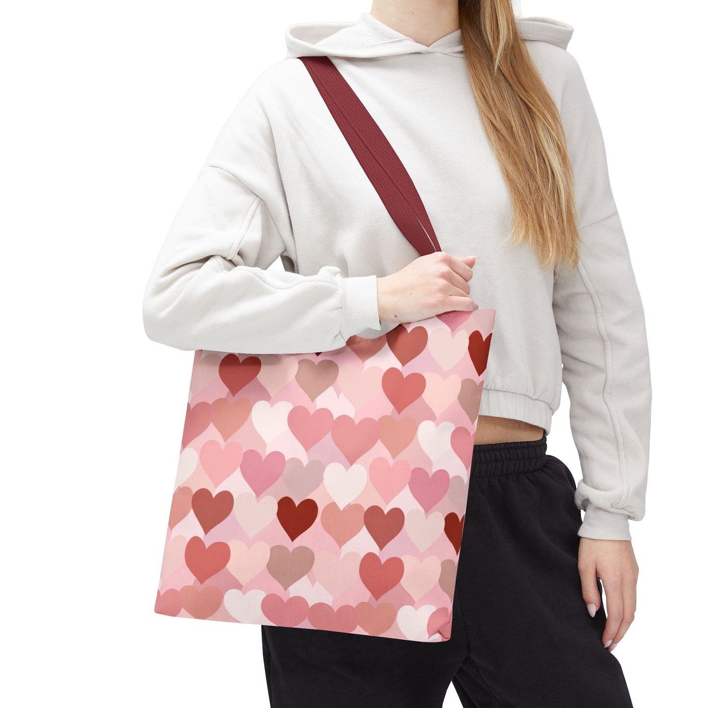 Pink Heart Everyday Tote Bag
