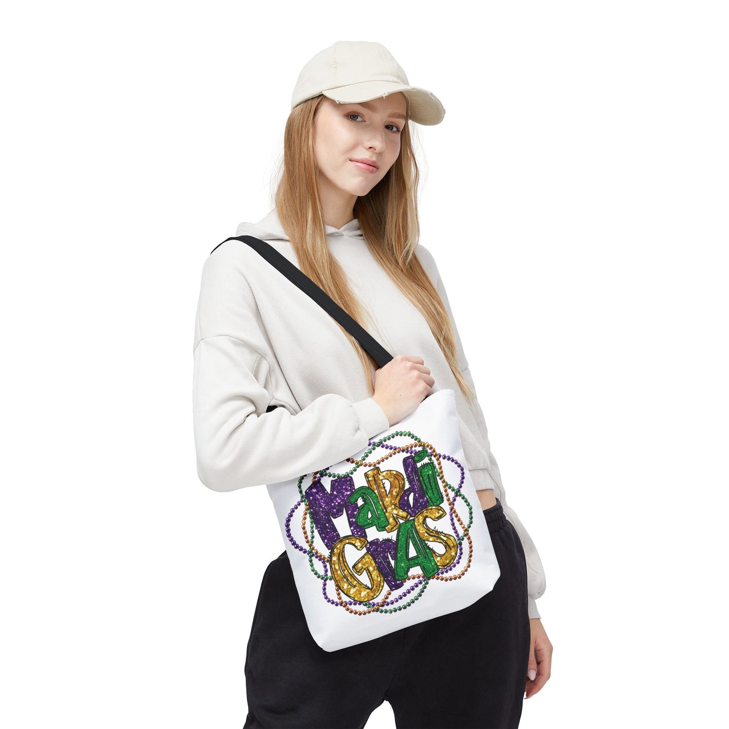 Mardi Gras Bead Bag Tote in 3 Sizes