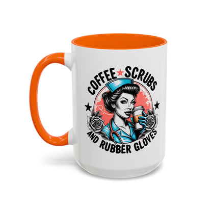 Coffee Lover's Accent Mug: Perfect for Nurses, Gifts for Healthcare Workers, Funny Medical Gifts, Kitchen Decor, Unique Coffee Mugs