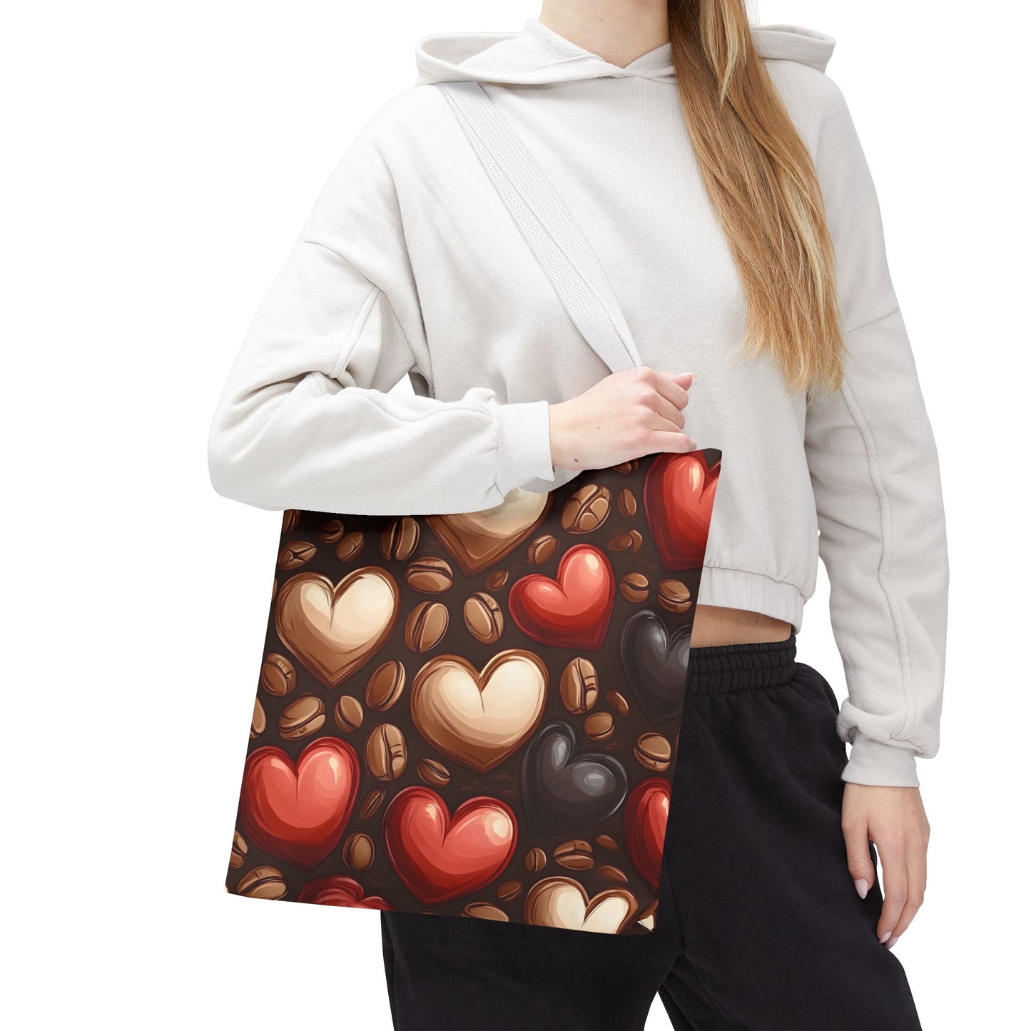 I Love Coffee Beans Bag Tote