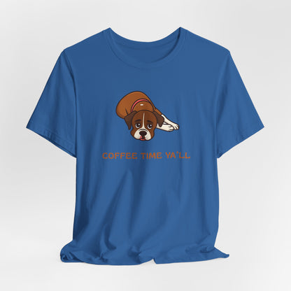 Boxer Dog Mom Gift for Her Boxer Dog Dad Funny T-Shirt Gift Coffee Time Y'all