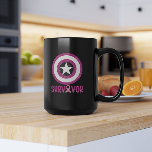 Breast Cancer Survivor Mug, Inspirational Coffee Cup, Supportive Gift, Awareness Mug, Resistance Against Cancer