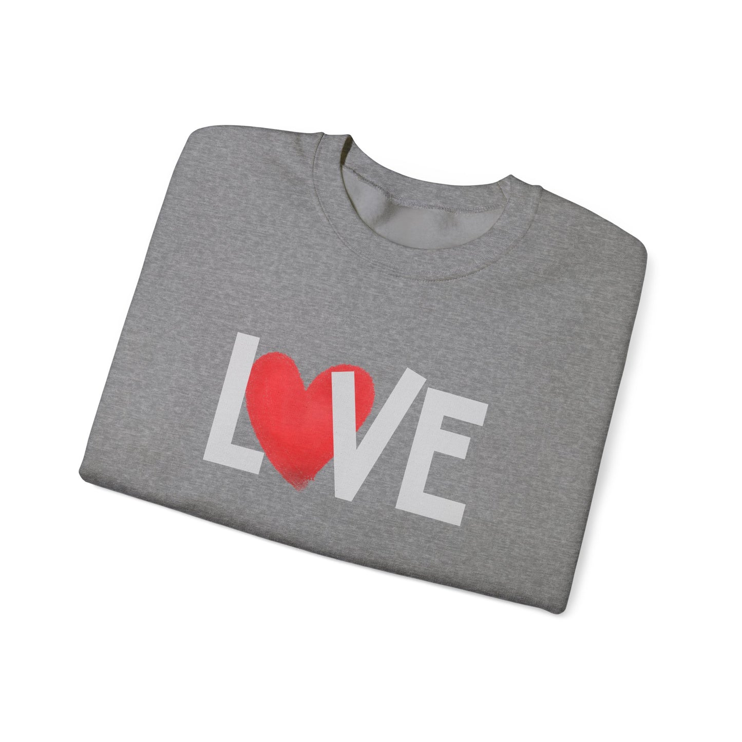 Love Heart Crewneck Sweatshirt