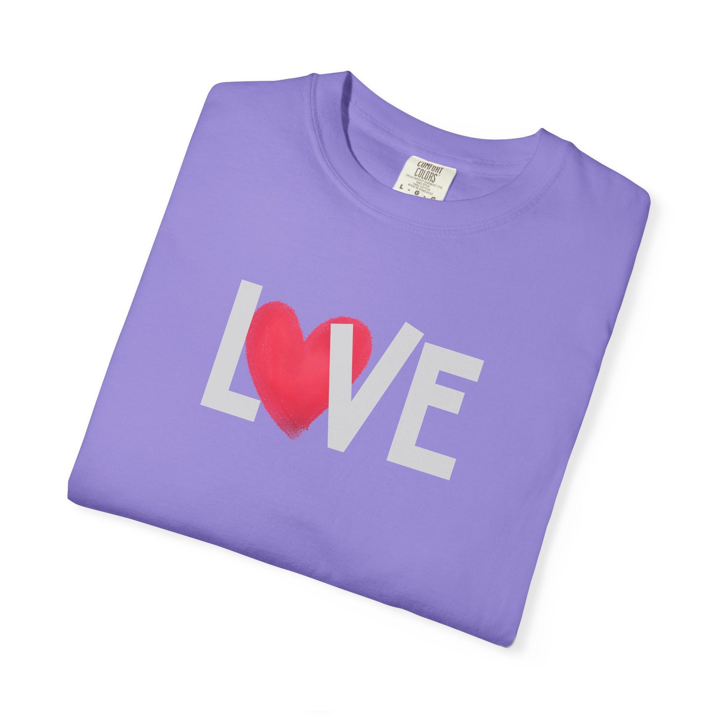 LOVE Heart Comfort Colors T-Shirt