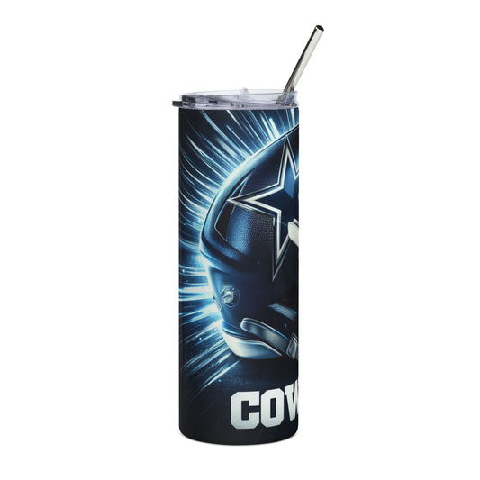 Dallas Cowboys Stainless Steel Tumbler  20oz, NFL Team Cup, Football Drinkware, Game Day Accessory, Sports Gift