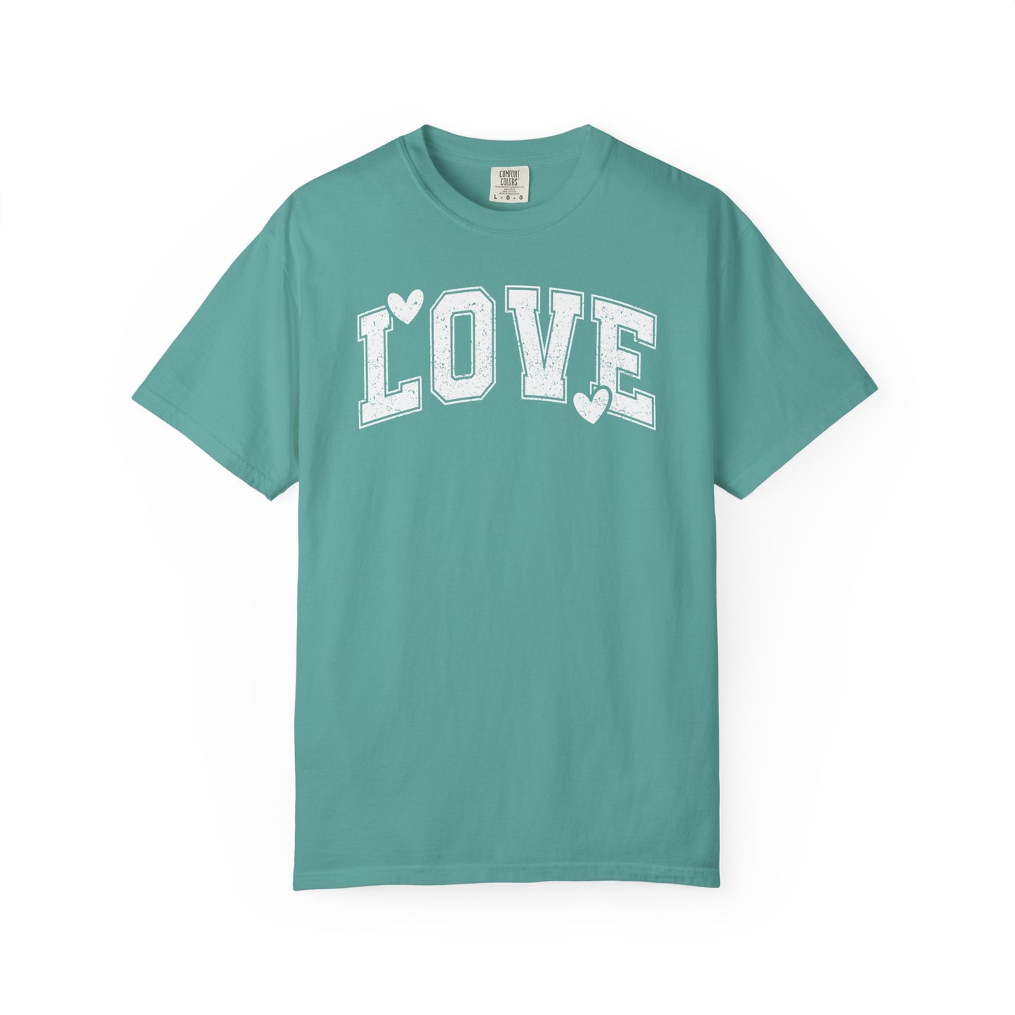 LOVE Heart Graphic T-Shirt — Vintage Collegiate Love Tee