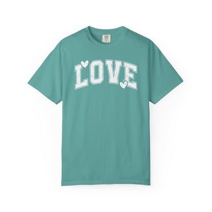 LOVE Heart Graphic T-Shirt — Vintage Collegiate Love Tee